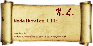 Nedelkovics Lili névjegykártya